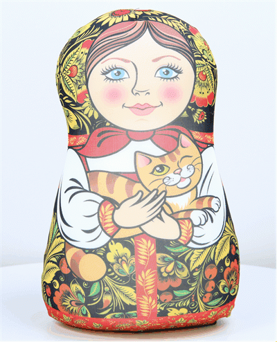 Антистрессовая игрушка-подушка Матрешка М