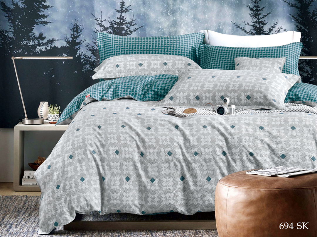 КПБ сатин в коробке (нав 70*70) Satin de Luxe SK Клео<694-SK Скидка Акция27>