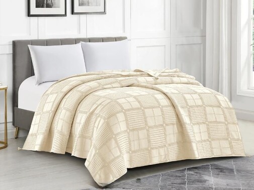 Покрывало жаккардовое вареный хлопок TERRY Клео, TER-001