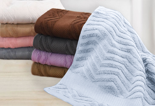 Полотенце махровое Пине Luxor, серо-голубой