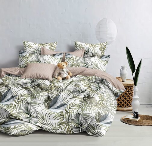 КПБ  сатин Темно-синяя коллекция Стандарт Реноме<St-2596> 