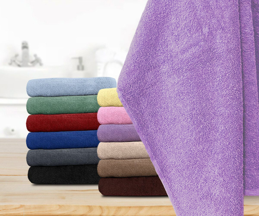 Полотенце махровое 380гр Бояртекс, сиреневый