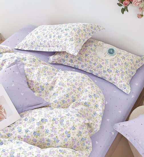 КПБ  сатин Темно-синяя коллекция с увеличенной простыней Реноме<ПП 7437> 