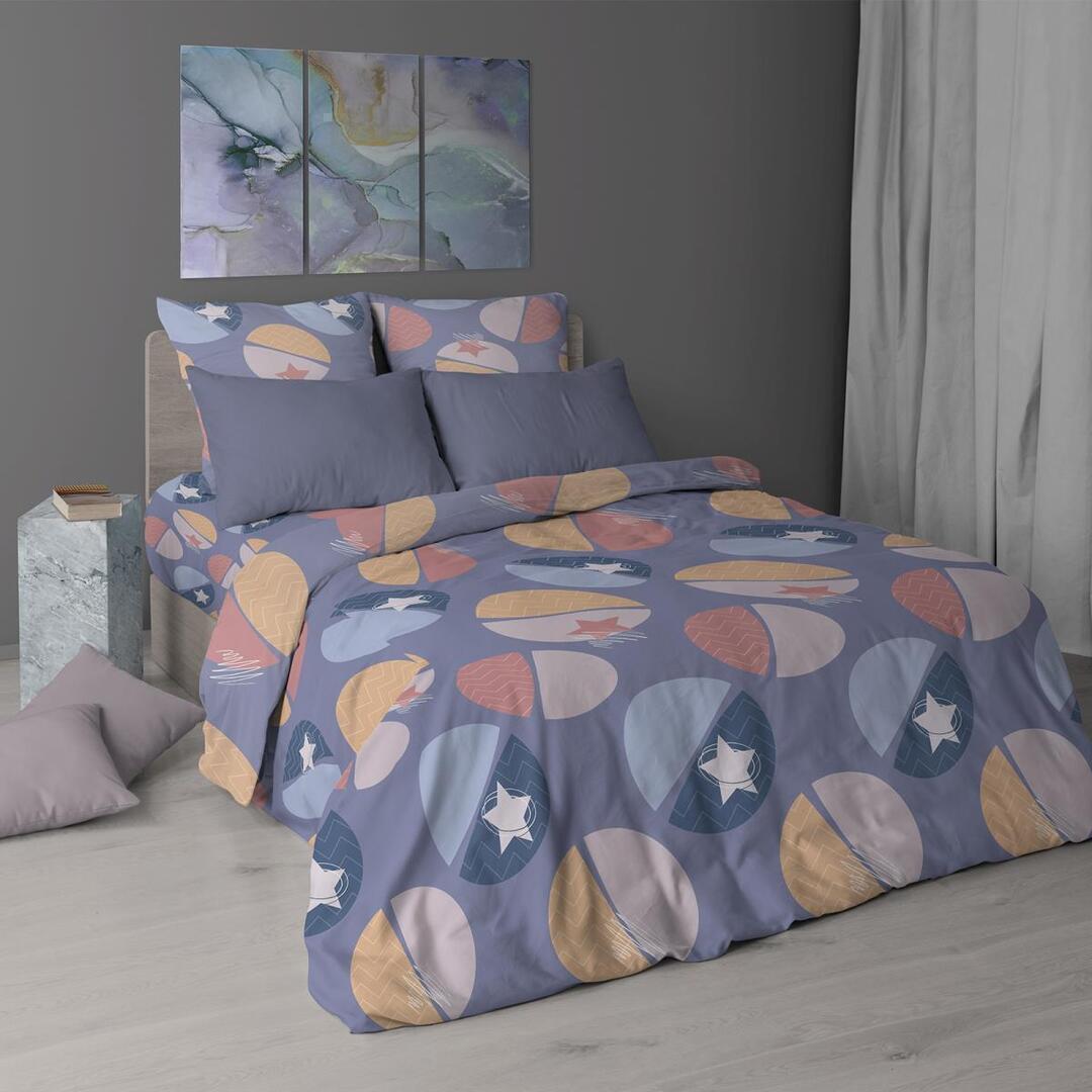 КПБ  с  простыней бязь Премиум Реноме<7183-1 Фиеста> 