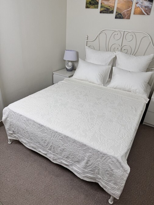 Покрывало махровое 22..421 7Я, 2210421, кремовый