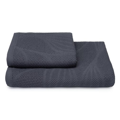 Полотенце вафельное Stormire 75X140 Клинелли, 19-3918 темно-серый