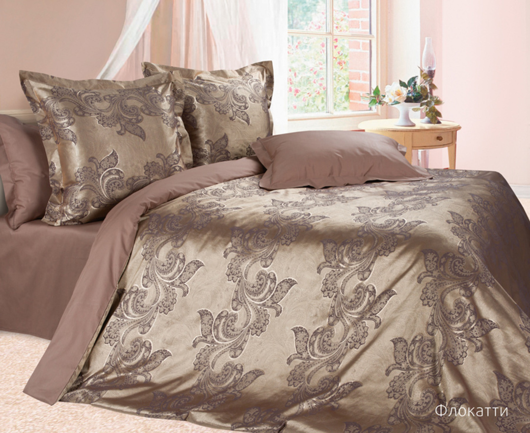 КПБ  сатин-жаккард Эстетика<Флокатти>