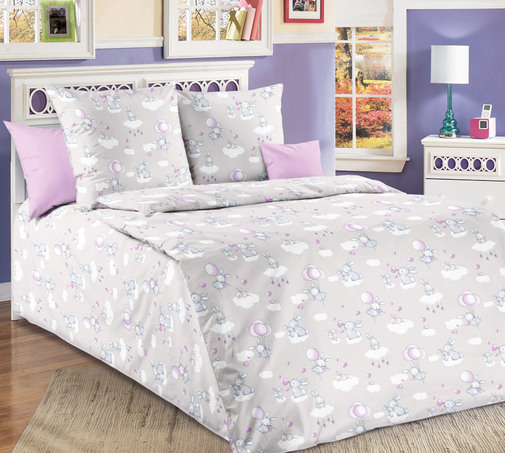 КПБ в кроватку перкаль Бамбино<Милашки-3> 