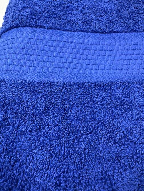 Полотенце махровое Соты 460гр/м2, 706 ярко-синий
