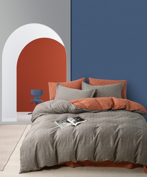 КПБ  сатин Темно-синяя коллекция с увеличенной простыней Реноме<ПП 7379> 