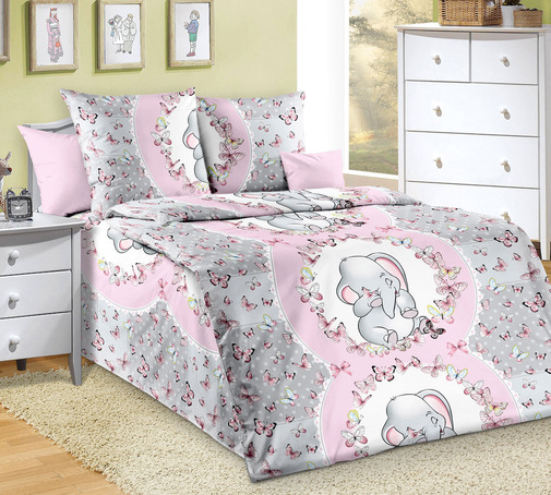 КПБ детский  перкаль Бамбино<Доброе утро-1> 