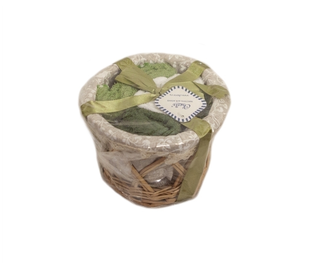 Набор салфеток в подарочной корзинке Cherir/Черир М