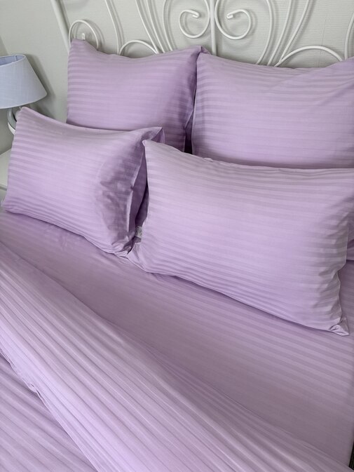 КПБ страйп-сатин однотонный Графитовая коллекция Реноме<Ss-006 Сакура>