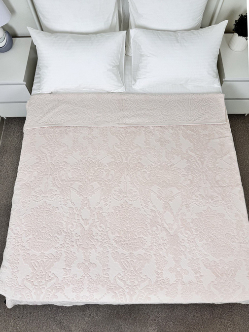 Покрывало махровое 22..421 7Я, 2208421, персиковый