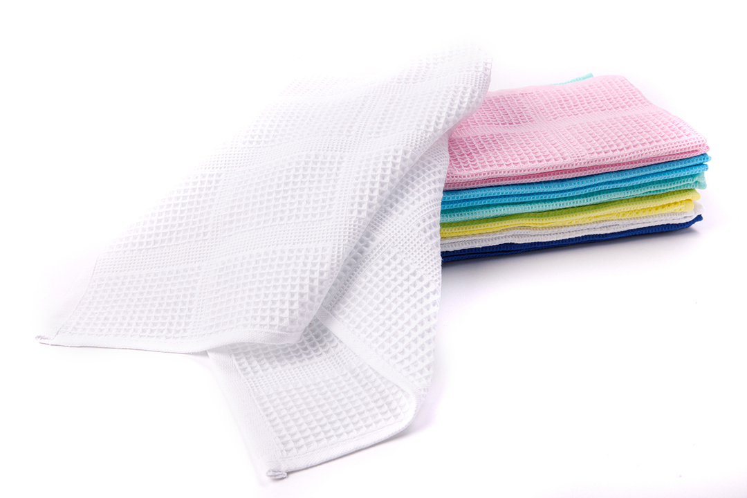 Полотенце вафельное CW 100-150 Узбекистан, 024 белый