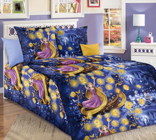 КПБ детский  перкаль Бамбино<Ночные фонарики-1> 