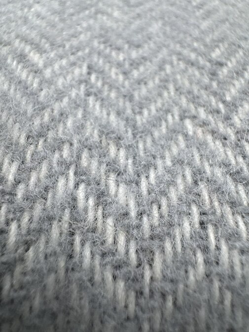 Плед Лаура с бахромой Влади, белый-серый, 9010534