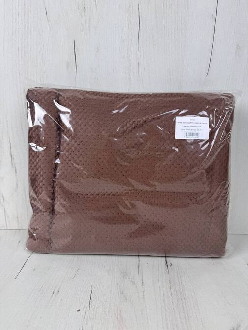 Плед однотонный жаккард в пакете Pinoli Реноме, PN-011 шоколадный