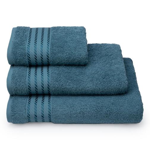 Полотенце махровое Glimmer ДМ ТЕКС, 17-4911 сине-зеленый