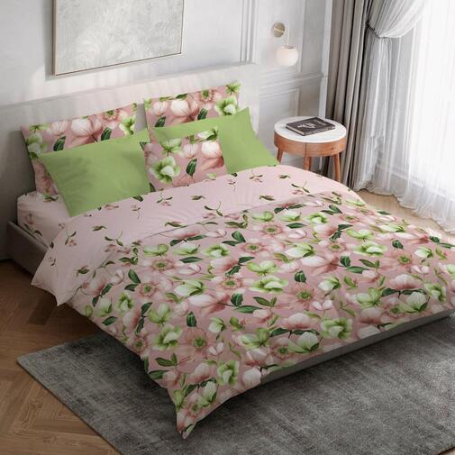 КПБ  бязь Премиум Реноме<7275-1 Сады Сингапура> 