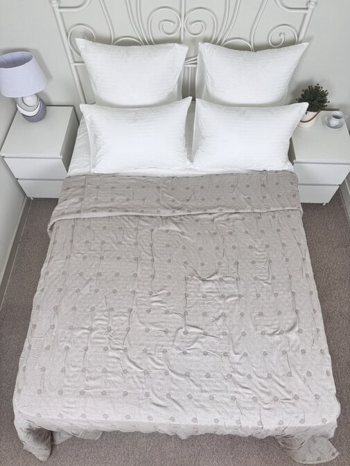 Покрывало хлопковое 46..353 7Я, 4610353, бежевый