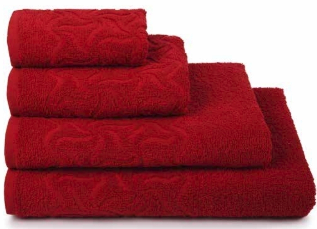 Полотенце махровое Радуга ДМ Люкс Акция8, 19-1761 красный