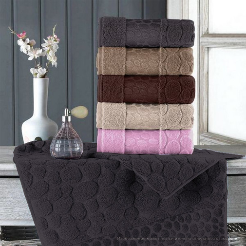 Полотенце махровое Коаст Luxor, 07050 темно-серый