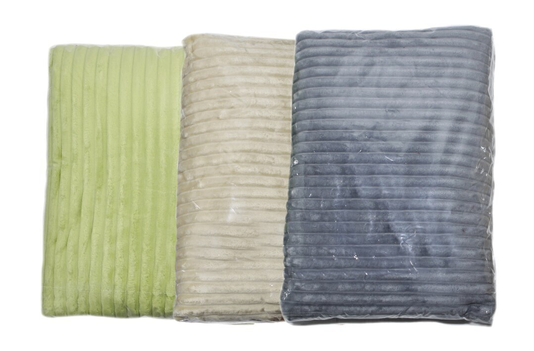 Плед однотонный жаккард в пакете Реноме, 002 вензель бордо