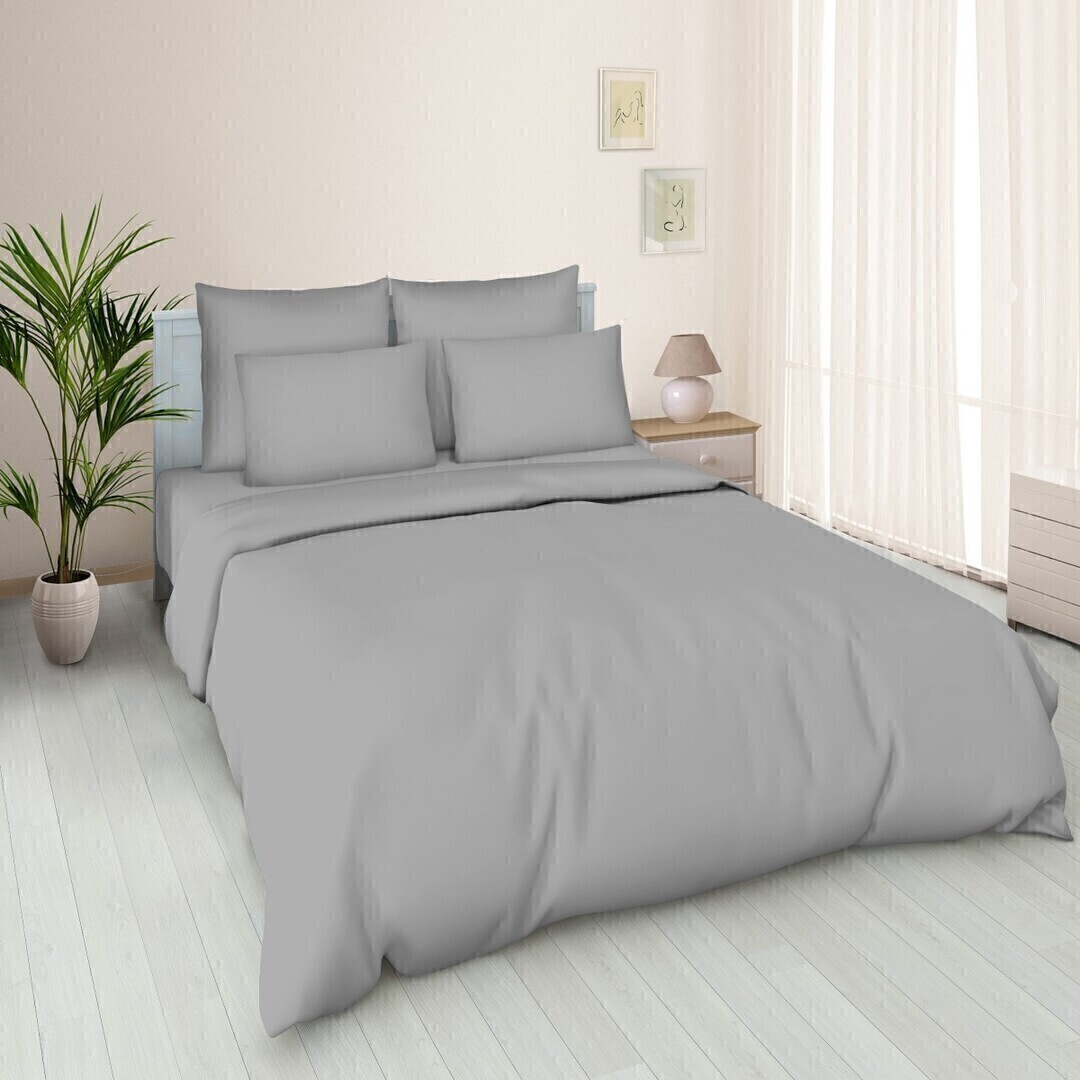 Наволочка упак 2шт поплин однотонный Реноме