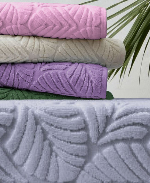 Полотенце махровое Флора Luxor, 53113 серо-голубой