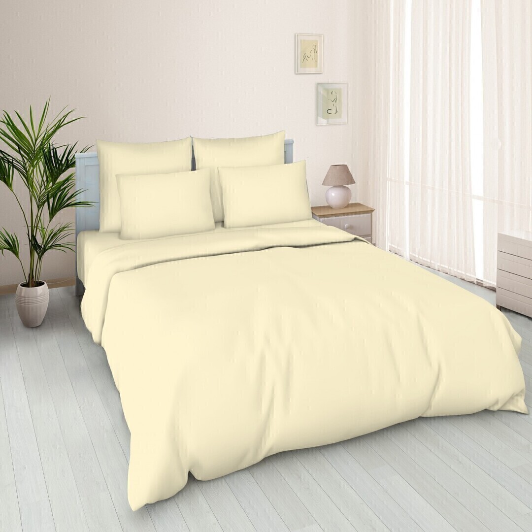 Наволочка упак 2шт поплин однотонный Реноме