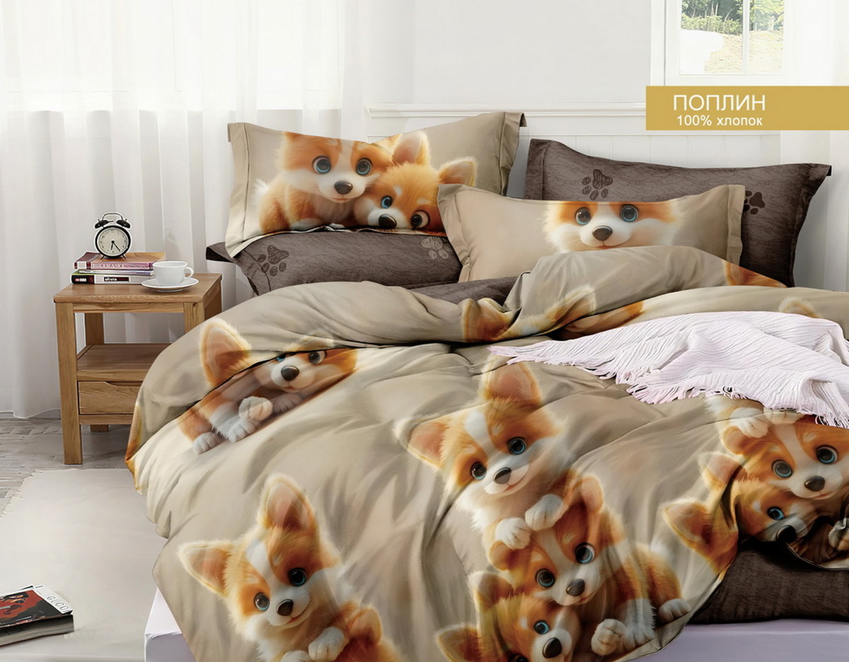 КПБ  поплин Exclusive Viola<ПВ27-1437>