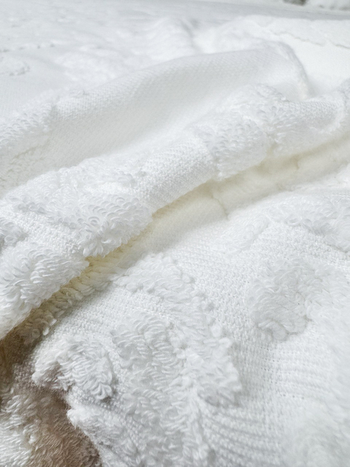 Покрывало махровое 22..421 7Я, 2210421, кремовый