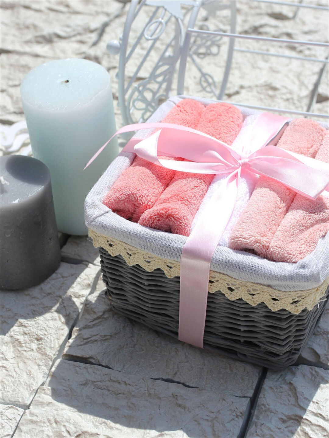 Набор салфеток в подарочной корзине микрофибра Cherir/Черир НМ