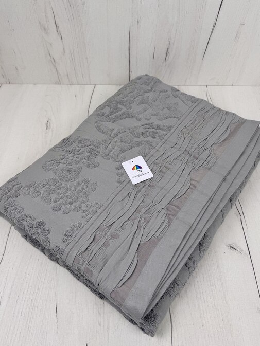 Покрывало махровое 22..421 7Я, 2210421, темно-серый