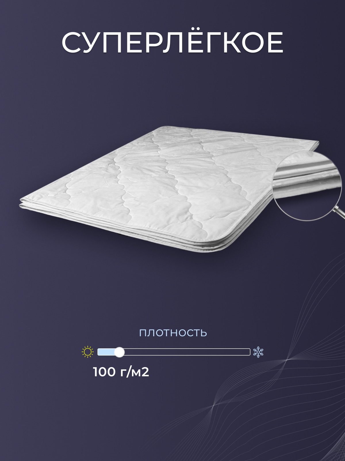 Одеяло хлопок  тк поплин Реноме