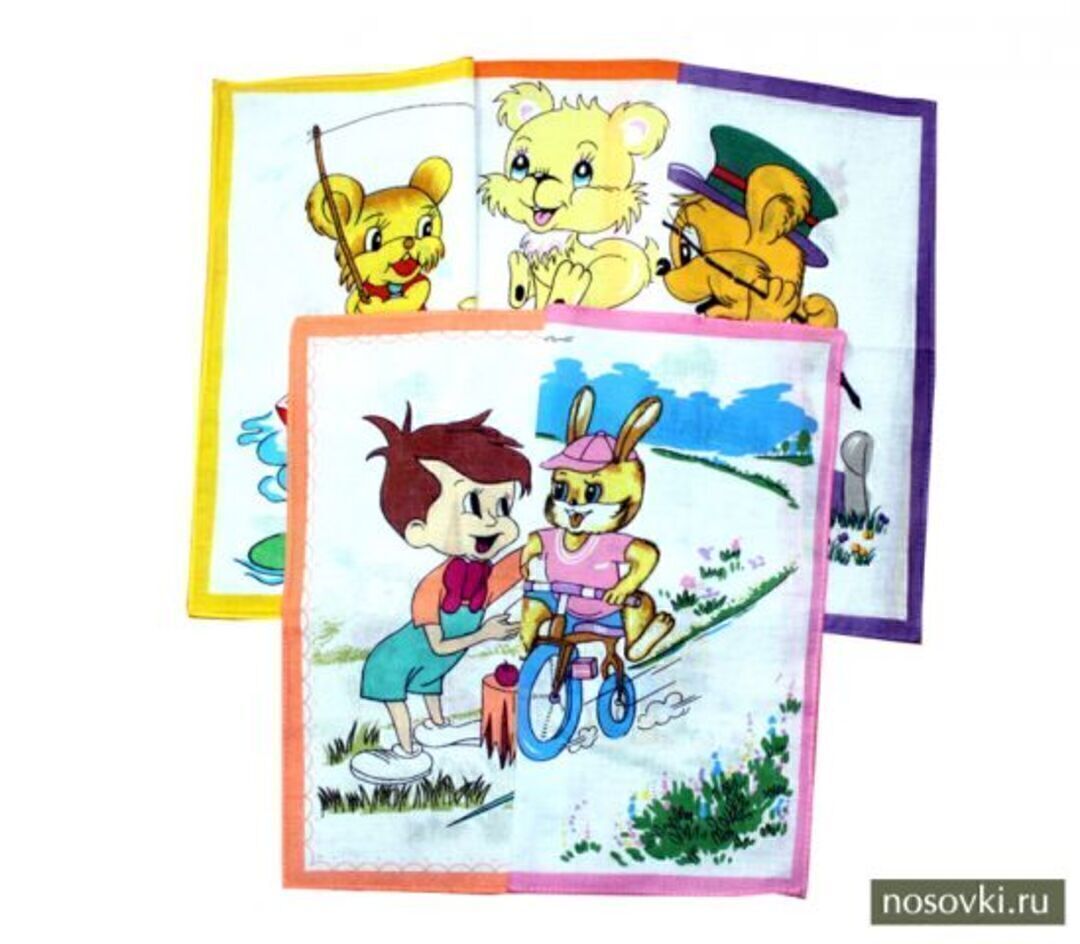 Платки носовые детские упак 12шт. 45453 G/Джи  )