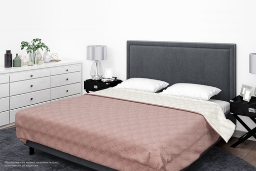 Покрывало ультрастеп однотонное полисатин Бояртекс, 15-1512, пыльная роза