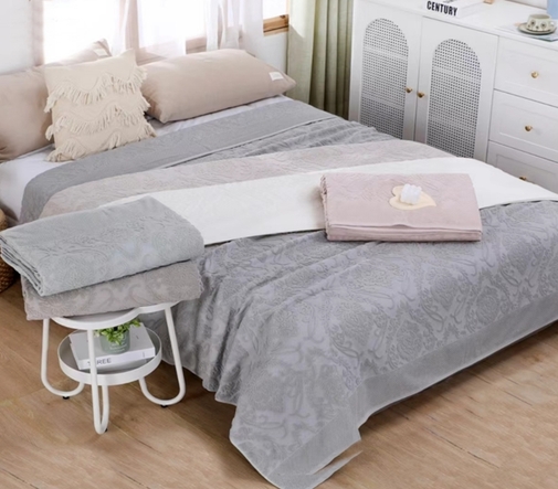 Покрывало махровое 22..449 7Я, 2208449, молочный