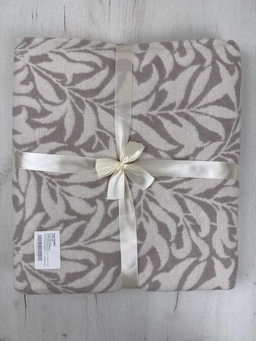 Плед Оазис Влади, белый/ темно-бежевый, 50302