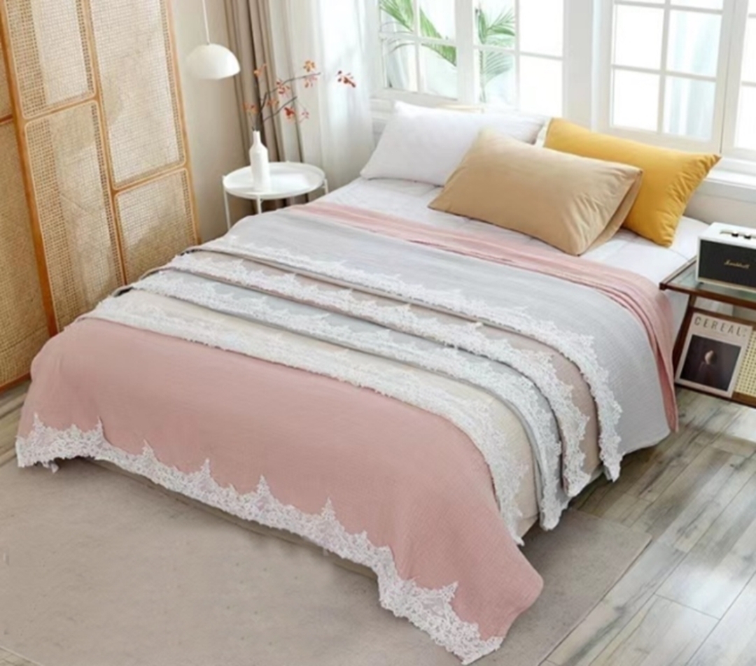 Покрывало хлопковое 46..219 7Я, 4608219, серый