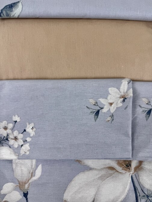 КПБ поплин Оливковая коллекция с простыней на резинке (180*200*25) Реноме<УУ 877>