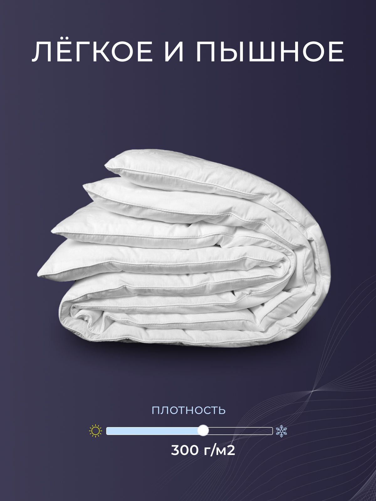 Одеяло бамбук  поплин Реноме