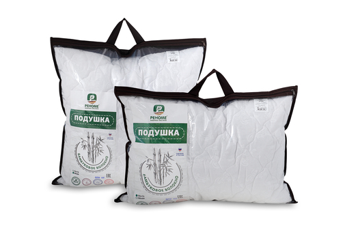 Подушка бамбук, х/ф тк поплин ДВОЙНОЙ ЧЕХОЛ Реноме
