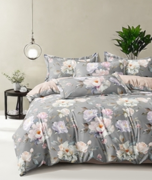 КПБ  поплин Оливковая коллекция с простыней на резинке (160*200*25) Реноме<УУ 6797> 