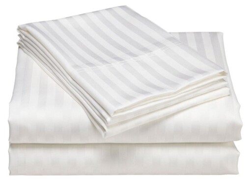 Простыня страйп-сатин отбеленный полоса 1:1 Реноме