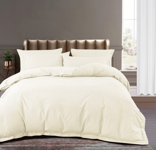 КПБ сатин-люкс CR однотонный с простыней на резинке (160*200*25) Ретро-Уют<CR6-003/R>