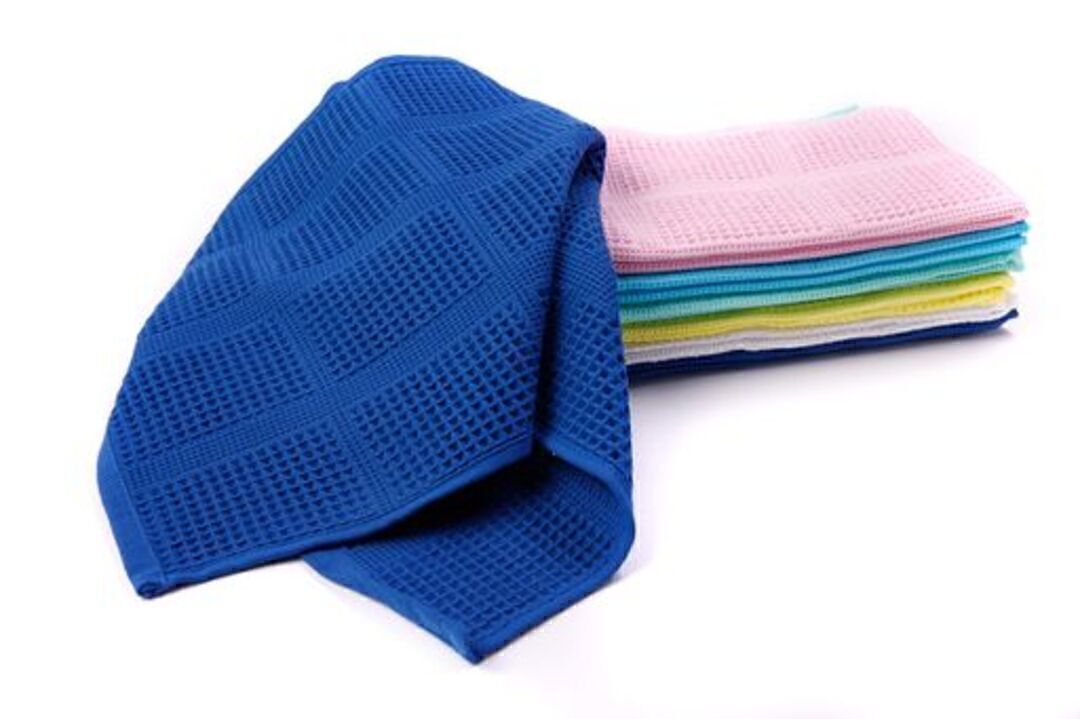 Полотенце вафельное CW 100-150 Узбекистан, 706 ярко-синий