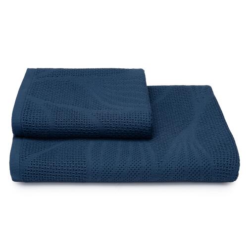 Полотенце вафельное Stormire 75X140 Клинелли, 19-3929 винтажный синий