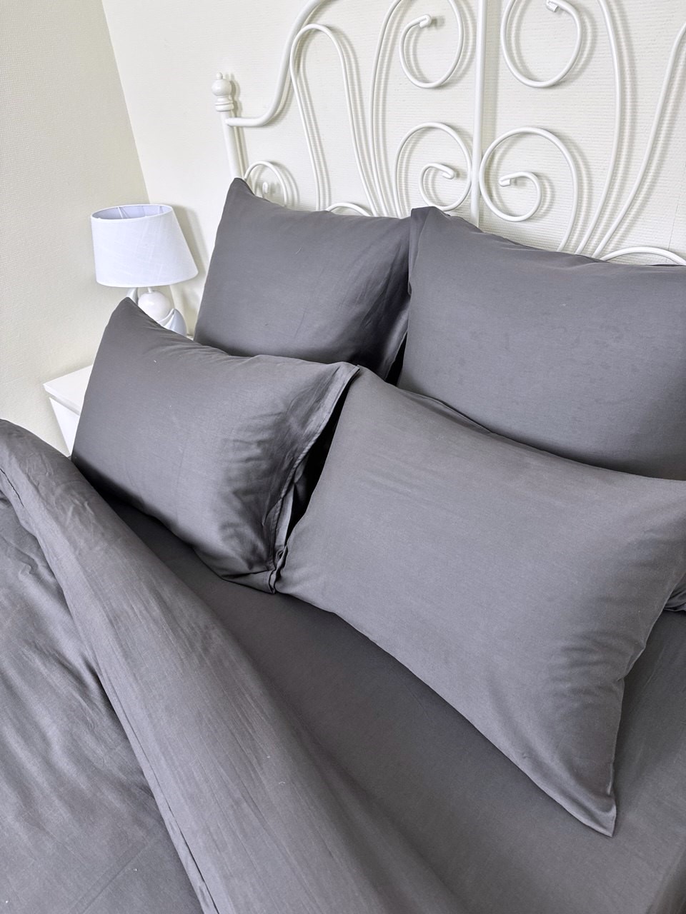 КПБ сатин однотонный Темно-синяя коллекция Реноме<OS-003 Графит>